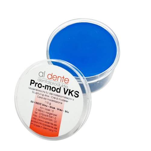 Воск стоматологический моделировочный Pro-Mod VKS, синий, AL DENTE, 110 г
