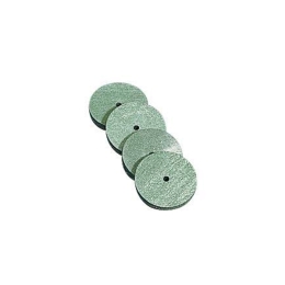 Rubber polisher wheels, green - резиновые полиры-диски, зеленые