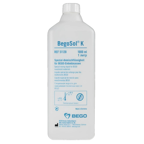 BegoSol® K - жидкость для замешивания паковочных материалов, 1 л.