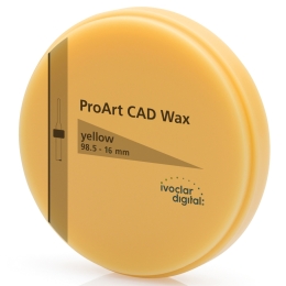 ProArt CAD Wax yellow - воск моделировочный, желтый, 98.5-20 мм, 1 шт.