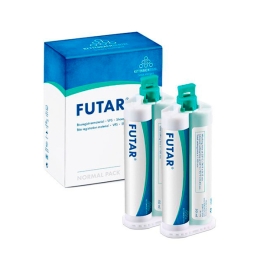 Futar (Normal pack) - материал для регистрации прикуса (А-силикон), 2 x 50 мл, 6 смесительных канюль (зелёные)