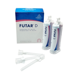 Материал для регистрации прикуса, Futar D Normal pack, KETTENBACH, 2 х 50 мл картридж, 6 смесительных канюль синих, 100 мл