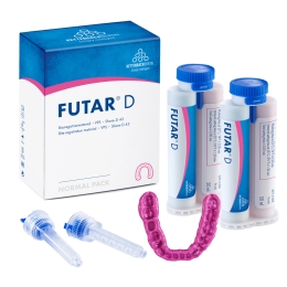 Материал для регистрации прикуса, Futar D Normal pack, KETTENBACH, 2 х 50 мл картридж, 6 смесительных канюль синих, 100 мл