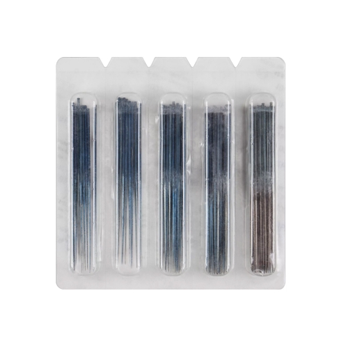 Иглы корневые граненые для медикаментозной обработки каналов зубов комплект (№ 3, № 5, № 6), КМИЗ, блистер 100 шт