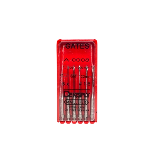 Каналорасширители стоматологические эндодонтические GATES, MAILLEFER, 6 шт