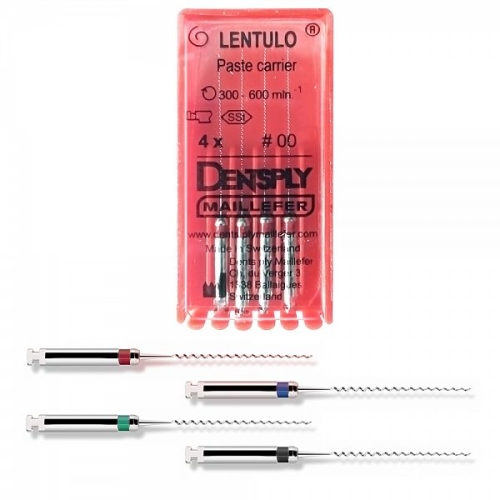 Каналонаполнители стоматологические эндодонтические LENTULO, № 1-4/25 мм, MAILLEFER, 4 шт