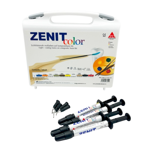 Набор материалов стоматологических композитных светоотверждаемых для художественной реставрации Zenit Color, PRESIDENT DENTAL