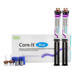 Core it — композитный материал двойного отверждения, голубой, 10г х 2 шприца